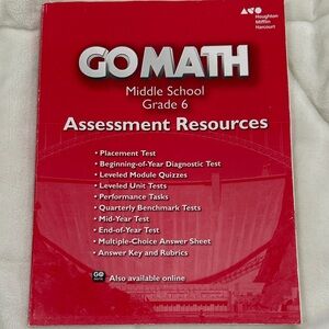 HMH Go Math Middle Schiol Grade 6 Assignment Resources